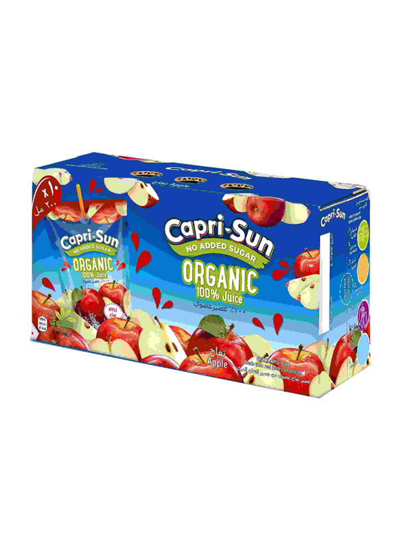 

Capri Sun No Added Sugar 100% Organic Apple Juice, 10 x 200ml