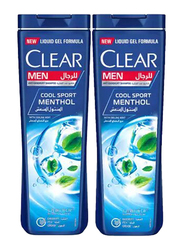 Clear Shampoo Cool Sport Menthol, 2 x 350ml