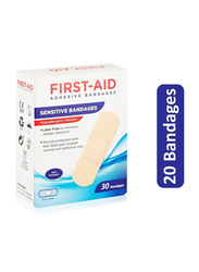First Aid Adhesive Bandages, 30 Bandages
