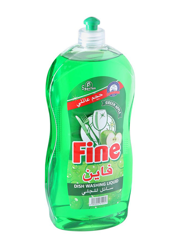 Spartan Fine Green Apple Dishwashing Liquid, 1300ml