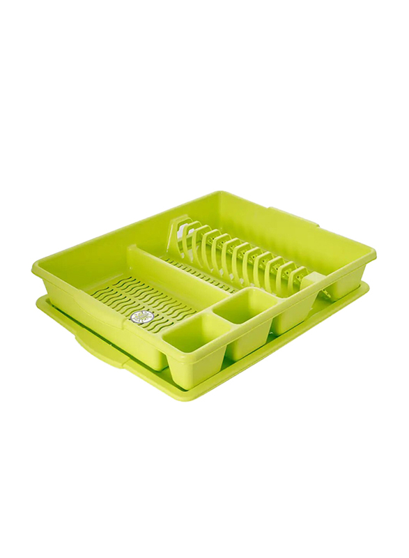 Pioneer Dish Drainer with Tray - Green