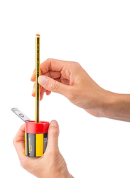 Staedtler Noris 1 Hole Pencil sharpener, Red/Yellow