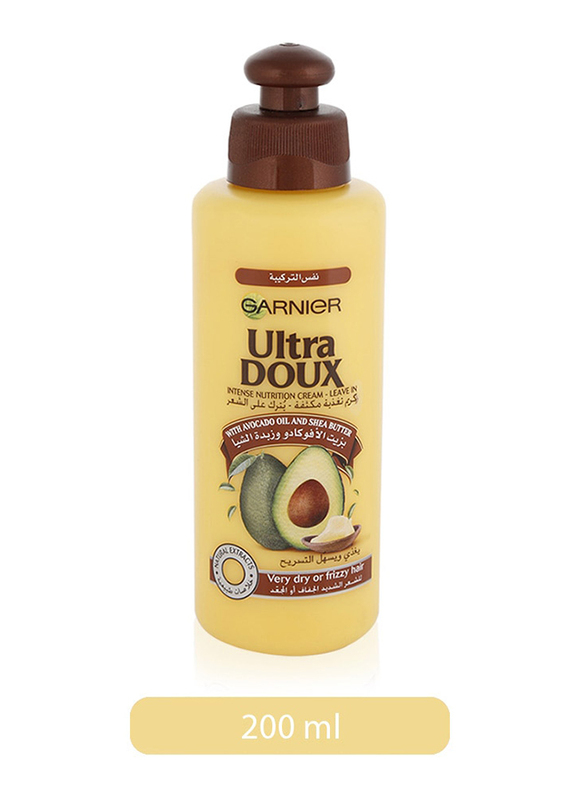 Garnier Ultra Doux Avocado Oil and Shea Butter Hair Cream for All Hair Types, 200ml