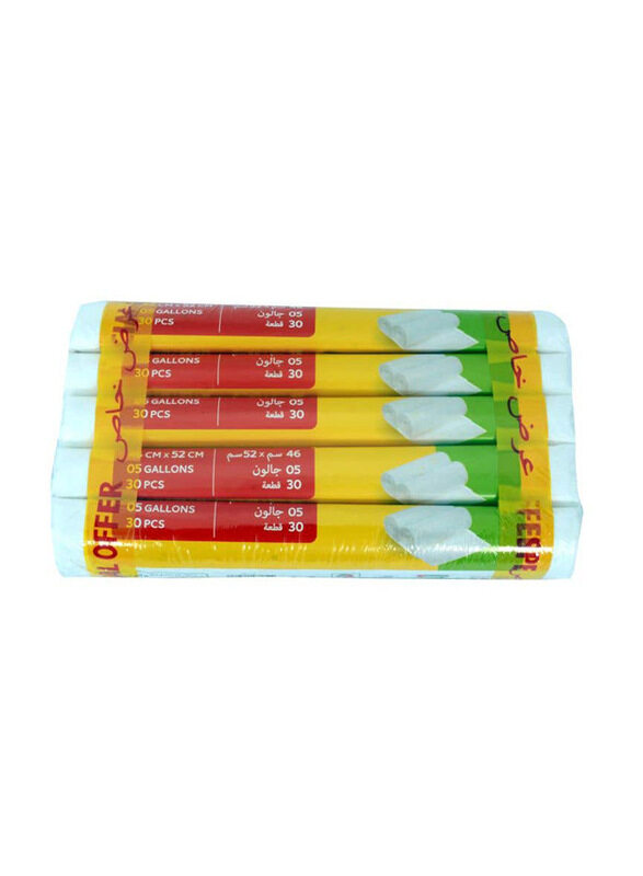 

Green Value Garbage White Rolls, 5 x 30 Sheets