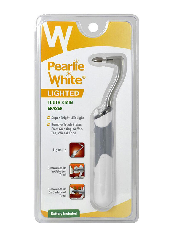 

Pearlie White Lighted Tooth Stain Eraser, Silver, 1 Piece