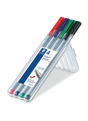 Staedtler Triplus Fineliner Pens, 4 Piece, Multicolour