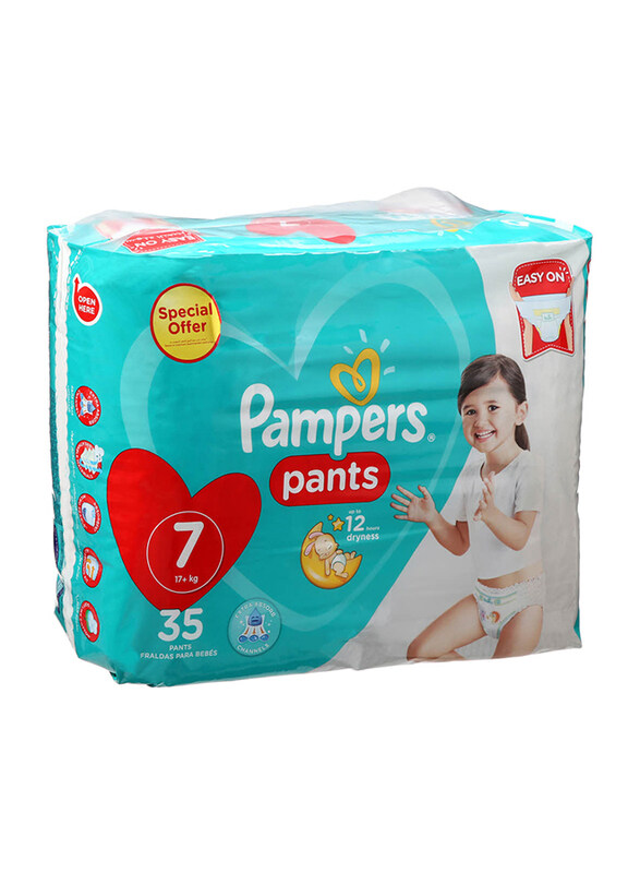 

Pampers Baby Pants Diapers, Size 7, 17+ kg, 35 Counts