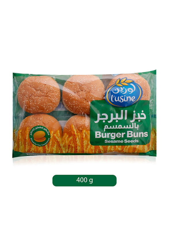 Lusine Sesame Seeds Burger Bun, 400g