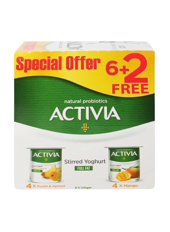 

Activia Full Fat Stirred Yoghurt, 8 x 120g