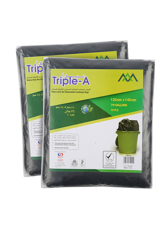 

Triple A Garbage Bag, 120 x 140cm, 2 x 10 Pieces