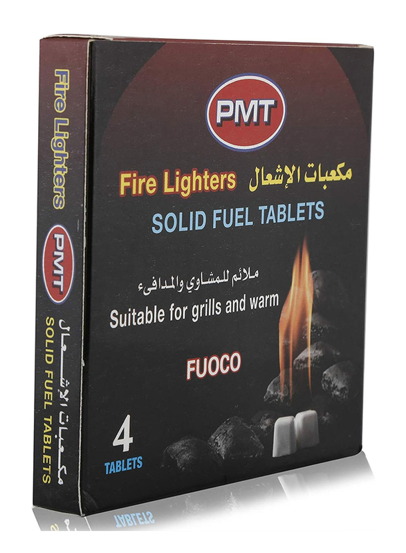 PMT 4-Piece Fire Lighter Tab, Black