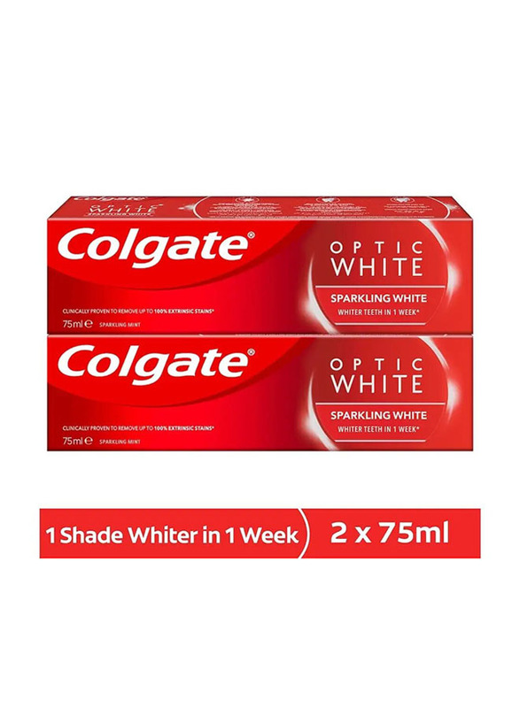 Colgate Optic White Tp - 75ml, 2 Pack