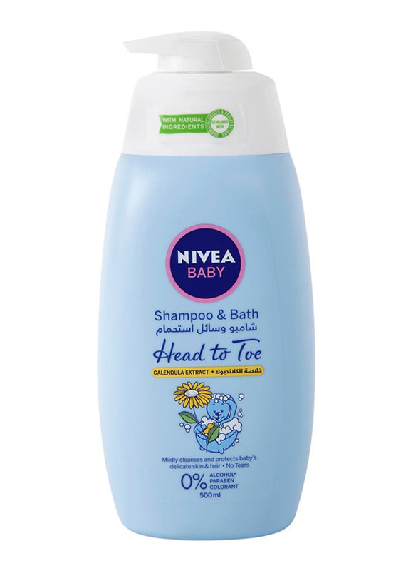 Nivea Baby Head to Toe Shampoo & Bath with Calendula Extract - 500 ml