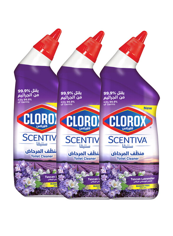 

Clorox Scentiva Toilet Cleaner Tuscan Lavender - 709ml x 3 Pieces