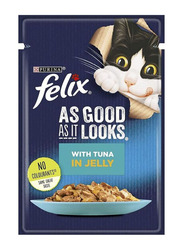 Felix As Good As It Looks Tuna In Jelly Wet Cat Food, 85g