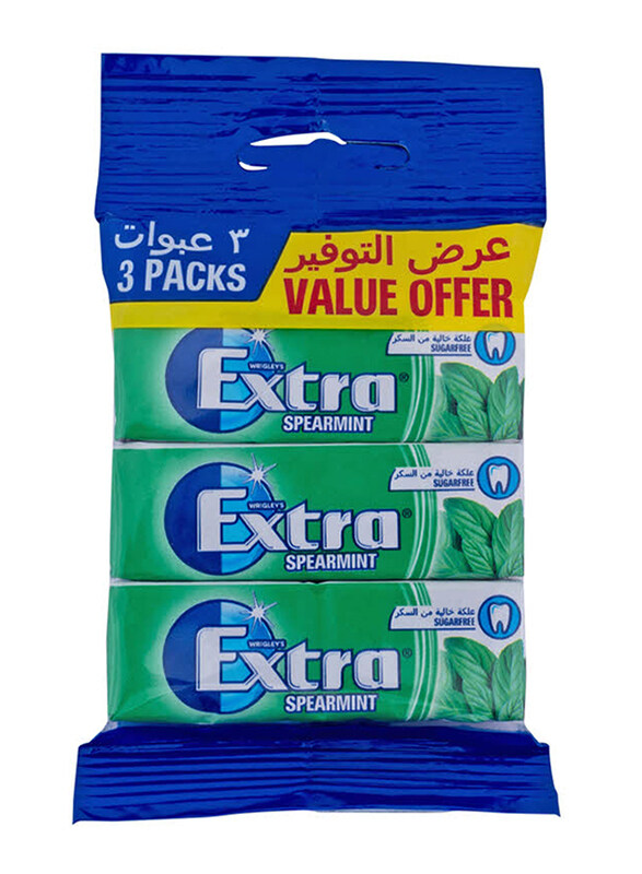 

Wrigley's Extra Spearmint Chewing Gum - 3 x 14g