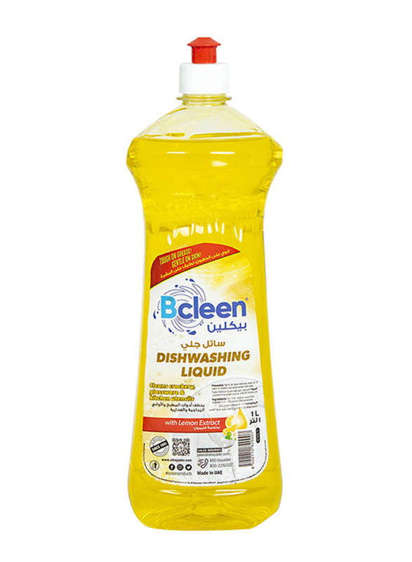 Bcleen Dishwashing Liquid with Lemon Extract, 1 Liter