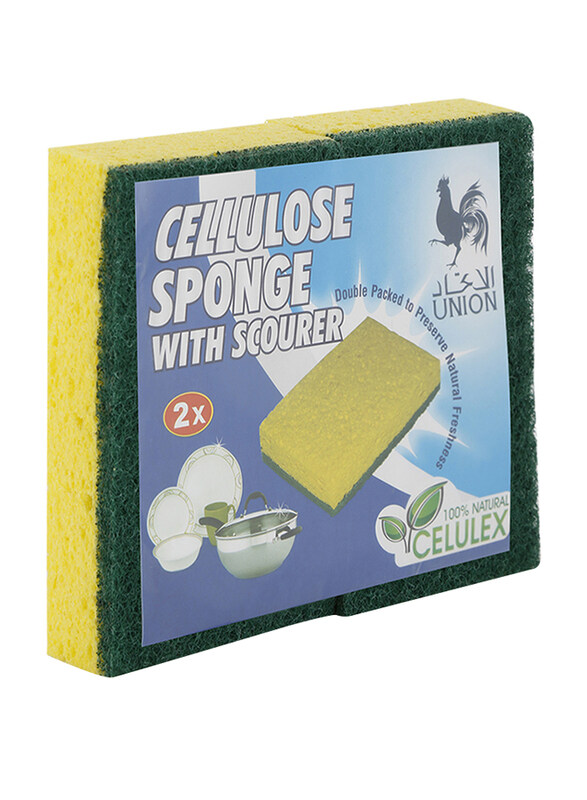 

Union Cellulose Sponge Scorer - Green & Yellow, 11 x 7 x 2cm