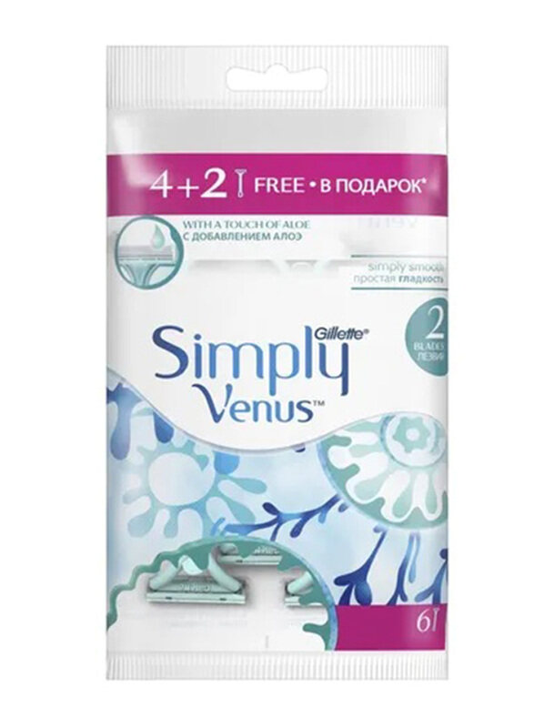

Gillette Simply Venus Disposable Shaving Razor, 6 Pieces