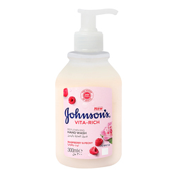 Johnson & Johnson Vita Rich Replenishing Raspberry and Peony Hand Wash, 300ml