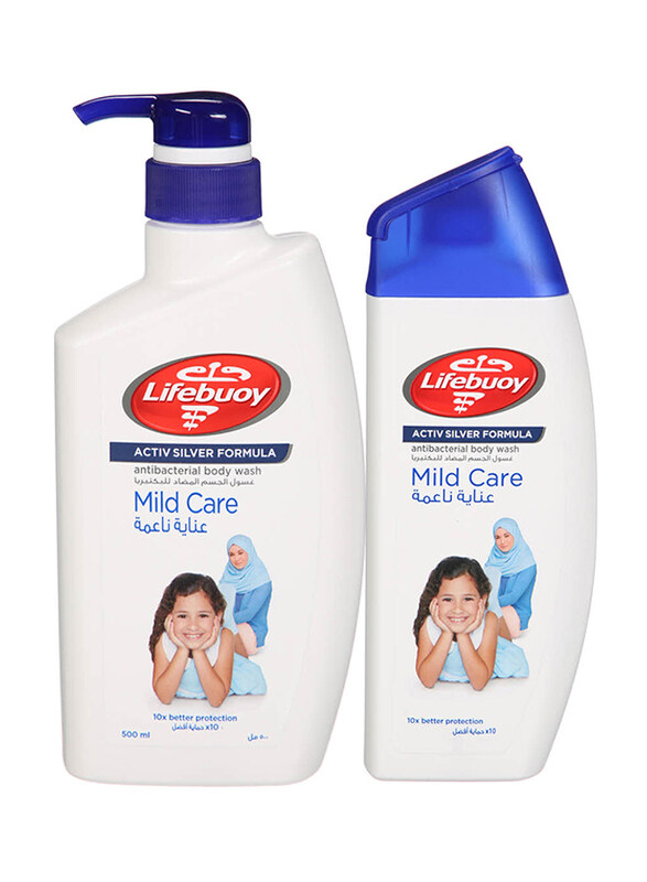 

Lifebuoy Mild Care Body Wash Set, 500ml + 280ml, 2 Pieces