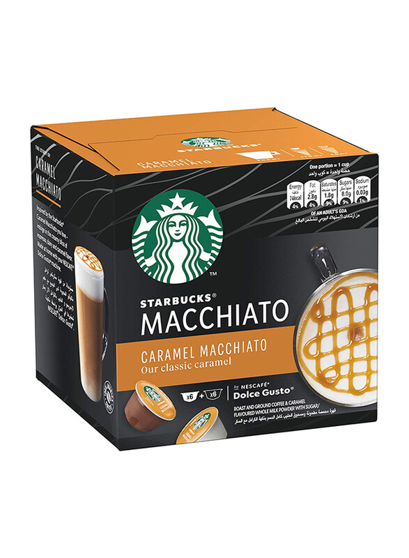 

Starbucks Dolce Gusto Caramel Macchiato Coffee, 12 x 127.8g