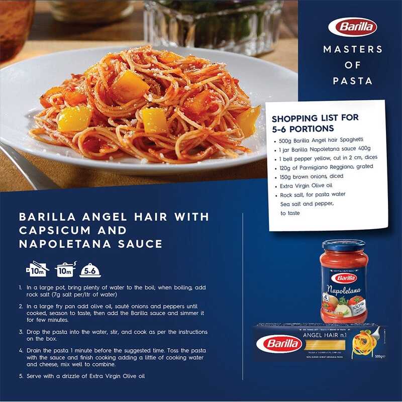 Barilla Angel Hair N 1 Pasta, 500g