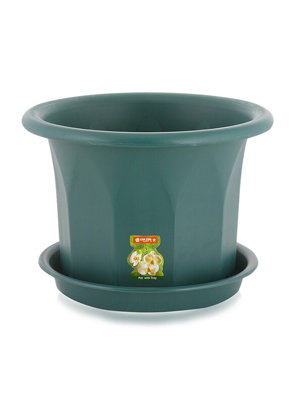 Lion Star Rose Pot, FP28, Green