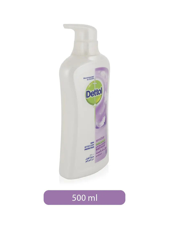 Dettol Sensitive Anti - Bacterial Shower Gel - 500ml