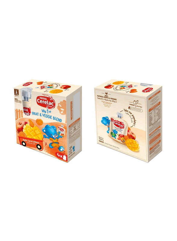 Nestle Cerelac Apple Carrot n Mango, 4 x 90g