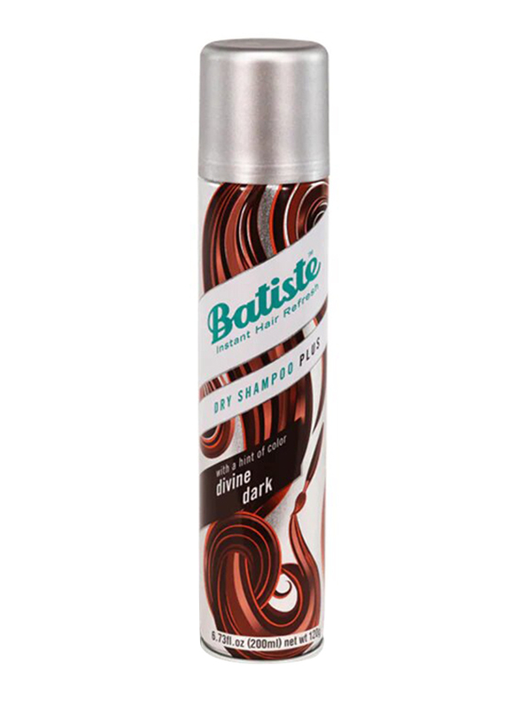 Batiste Divine Dark Dry Shampoo Plus with a Hint of Colour for All Hair Types, 200ml | - Dubai