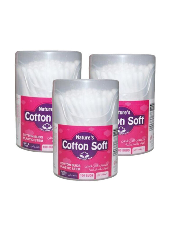 

Cotton Soft Ear Buds, 3 x 100 Pieces