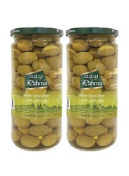 Whole Green Olives - 2 x 450g