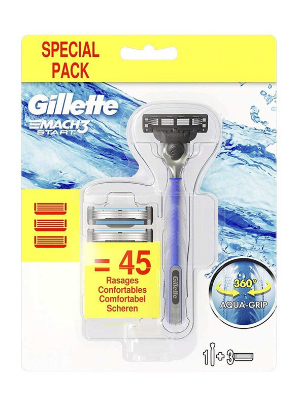 

Gillette Mach3 Start Razor with Blades, 4 Pieces