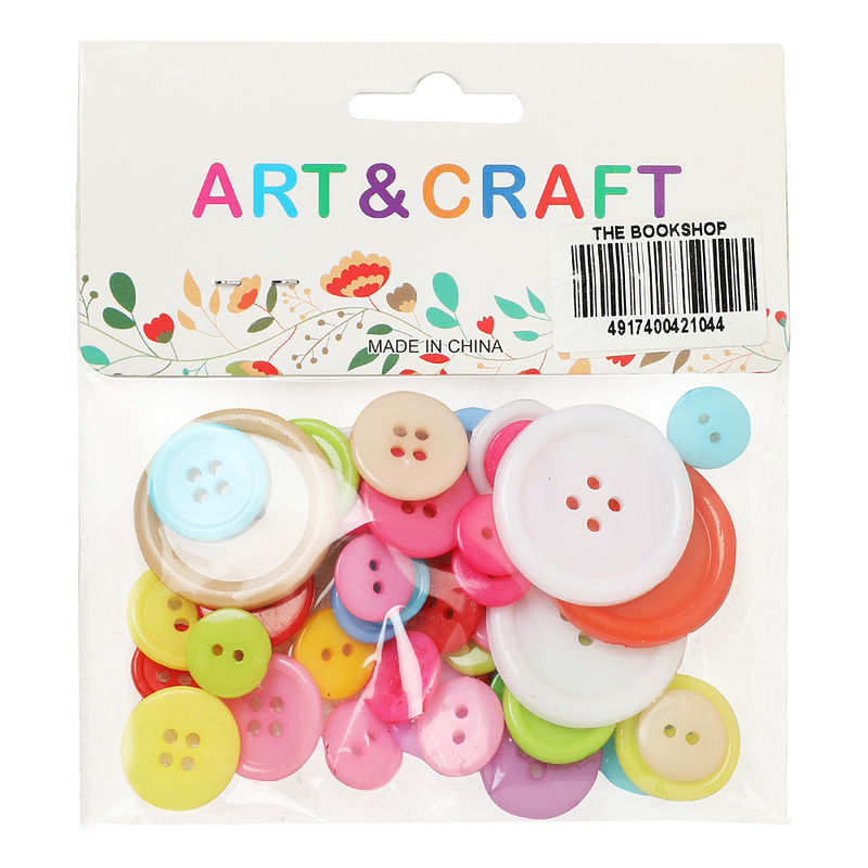 The Bookshop Art & Craft Butterfly Buttons Set, Multicolour