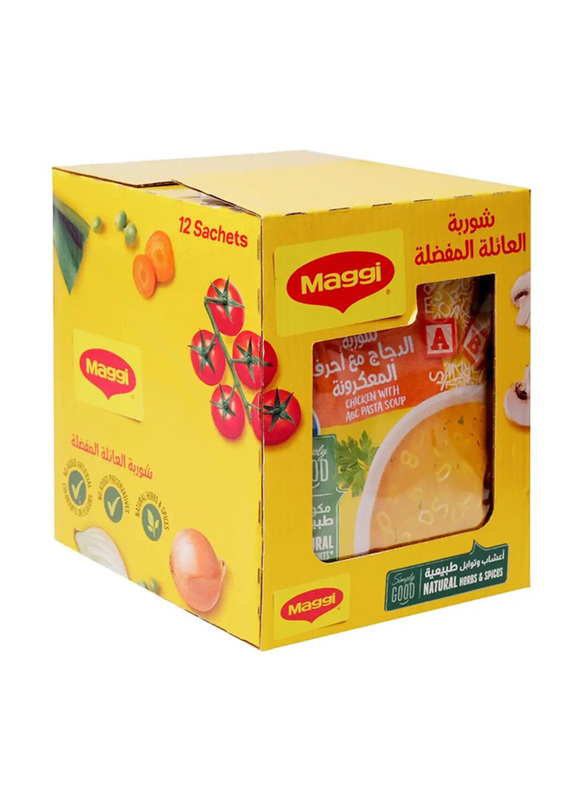 Maggi Chicken With ABC Pasta Soup, 12 Pieces