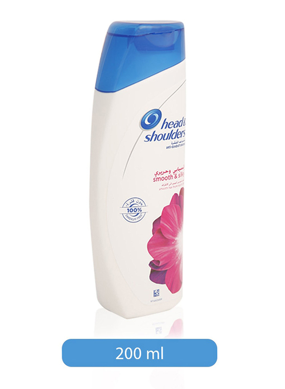 Head & Shoulders Smooth and Silky 2in1 Anti-Dandruff Shampoo for All Hair Types, 200ml