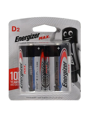 Energizer Max D Alkaline Batteries - 2 Pieces