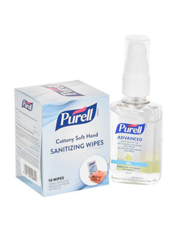 

Purell Antiseptic Gel with Wipes, 60ml