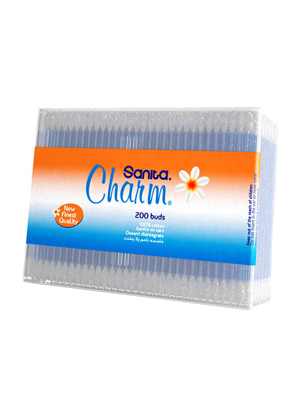 

Sanita Charm 100% Cotton Buds, 200 Buds