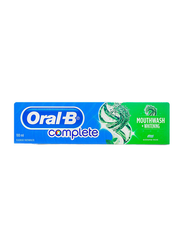 

Oral B Complete Mouthwash & Whitening Extreme Mint Toothpaste, 100ml