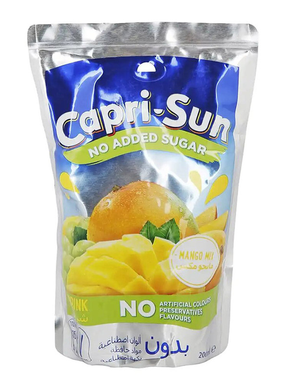 Capri Sun No Added Sugar Mango Mix Drink - 200 ml