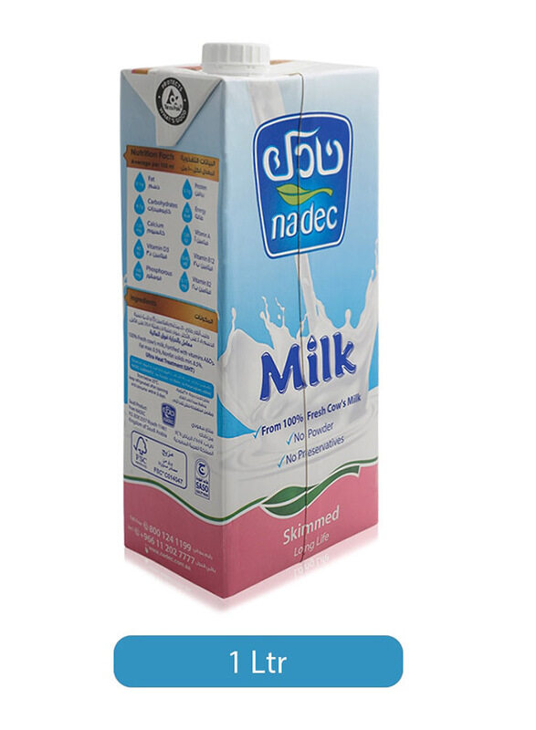 

Nadec Long Life Skimmed Milk, 1 Liter