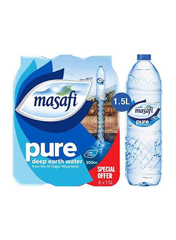 

Masafi Natural Mineral Water Bottle, 6 x 1.5 Liters