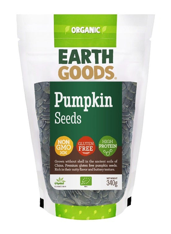 Earth Goods Organic Pumpkin Seeds, 340g