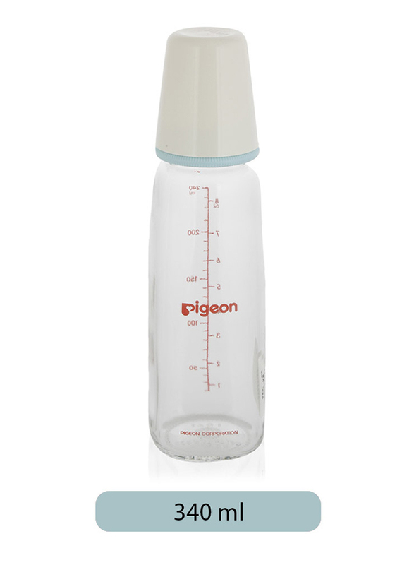 بيجيون زجاجة الرضاعة بحلمة بيريستالتيك للاطفال 240 مل, PA290-K8, شفاف