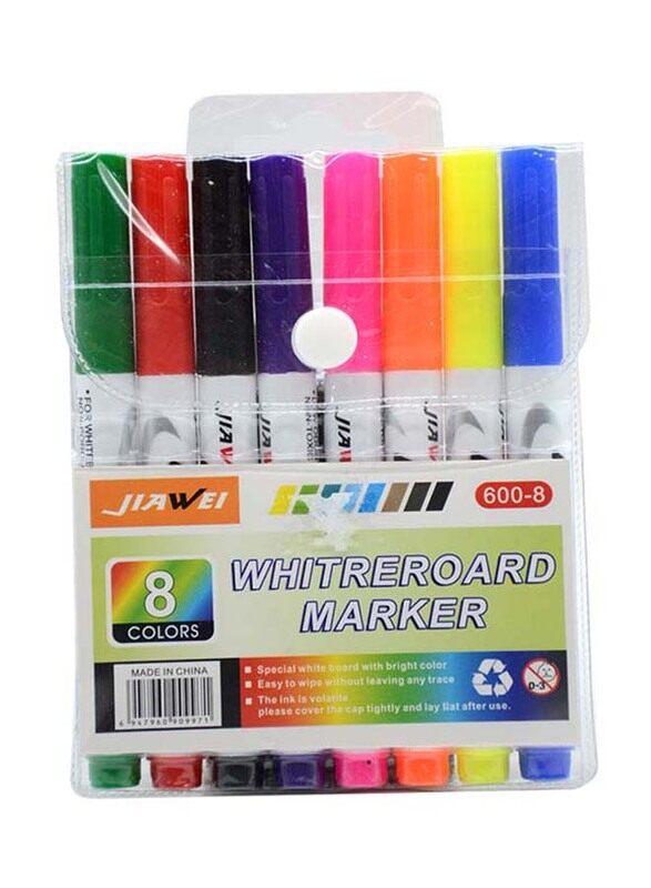 

Jiawei White Board Markers, 8 Pieces, Multicolour
