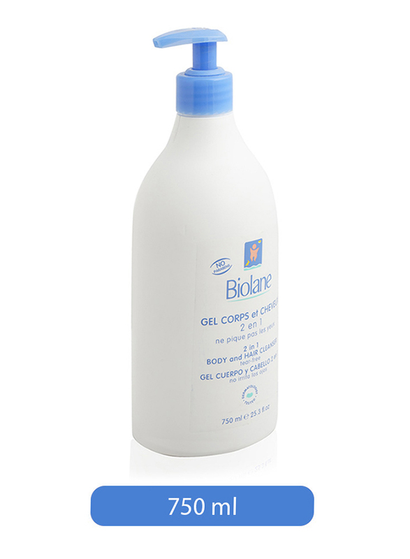 Biolane 750ml 2-in-1 Body and Hair Cleanser for Babies