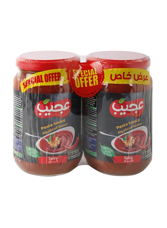 

Ajeeb Spicy Pasta Sauce, 2 x 360G