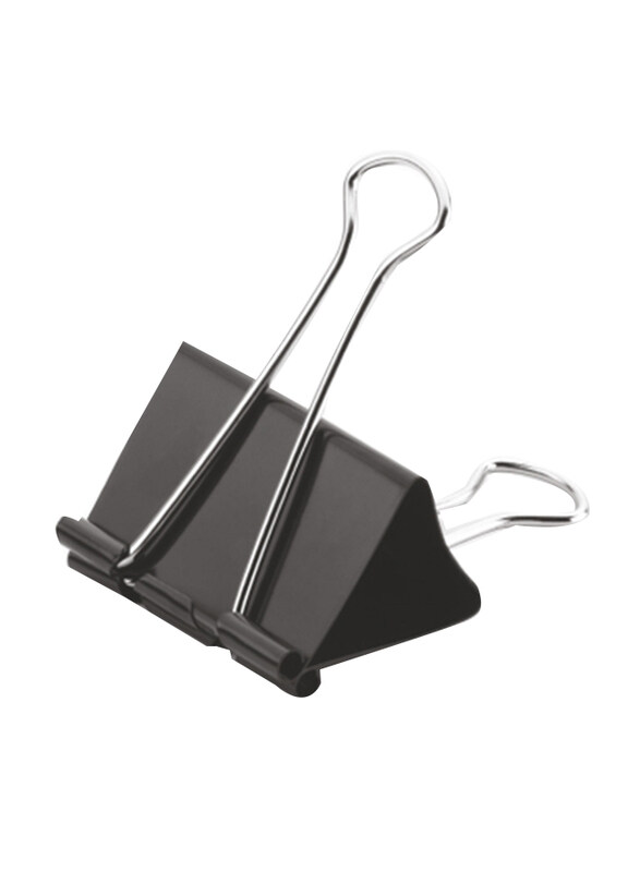 

Genius Binder Clip, 25mm, 12 Pieces, Black